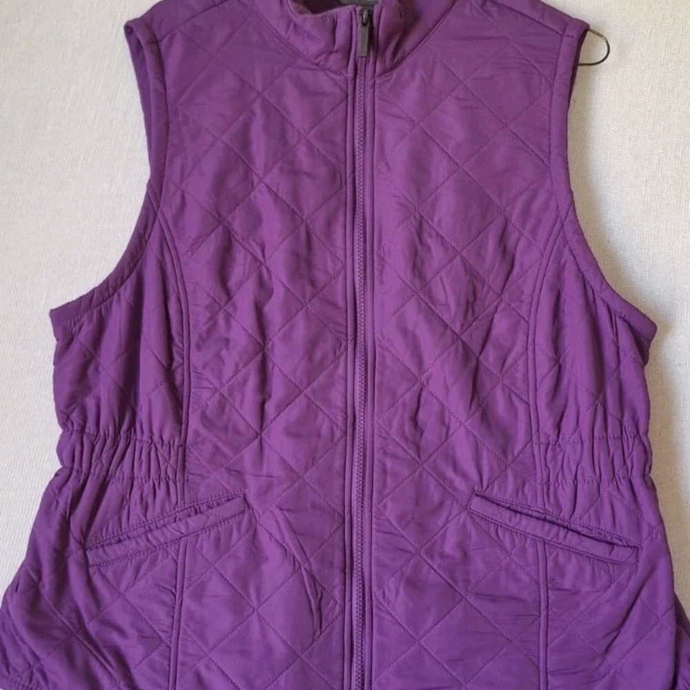 Bit & Bridle Purple Quilted Vest
